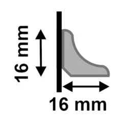 Leader 2.4m White Gloss Wrapped Half Round Moulding Moulding (120116) -Flooring Sale Store 2 4m white gloss wrapped half round moulding moulding 120116 p120116 243238 image