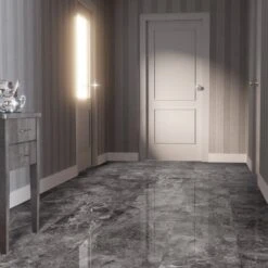 Liberty Floors Agios Scuro - Lustre Stone 8mm High Gloss Laminate Flooring (225703) -Flooring Sale Store agios scuro lustre stone 8mm high gloss laminate flooring 225703 p91933 208578 image