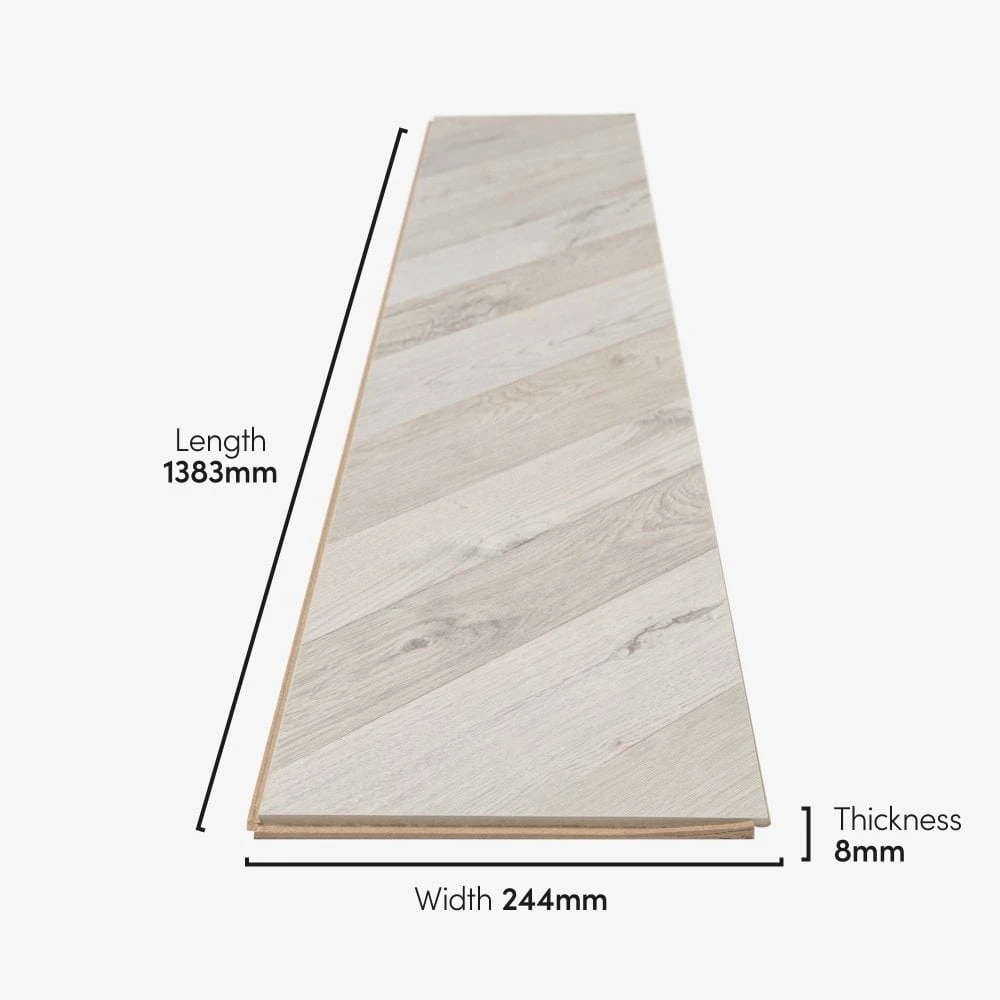 Kaindl Alnwig Oak - Chevron Parquet 8mm Laminate Flooring (333482) 7 Kaindl Alnwig Oak - Chevron Parquet 8mm Laminate Flooring (333482) - Image 5