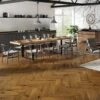 Liberty Floors Bourbon Oak - Manor Herringbone Parquet 14mm Engineered Real Wood Flooring (284293) -Flooring Sale Store bourbon oak manor herringbone parquet 14mm engineered real wood flooring 284293 p117141 240994 image
