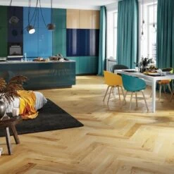 Liberty Floors Caramel Oak - Manor Herringbone Parquet 14mm Engineered Real Wood Flooring (249869) -Flooring Sale Store caramel oak manor herringbone parquet 14mm engineered real wood flooring 249869 p108536 235969 image