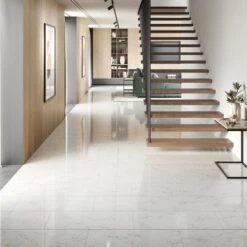 Liberty Floors Carrara Marble - Lustre Stone 8mm High Gloss Laminate Flooring (223773) 13 Liberty Floors Carrara Marble - Lustre Stone 8mm High Gloss Laminate Flooring (223773) -Flooring Sale Store carrara marble lustre stone 8mm high gloss laminate flooring 223773 p90003 207839 image