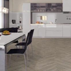 Liberty Floors Grey Oak - Herringbone SPC 5.5mm Rigid Core Vinyl Flooring (219442) -Flooring Sale Store grey oak herringbone spc 5 5mm rigid core vinyl flooring 219442 p85858 208718 image