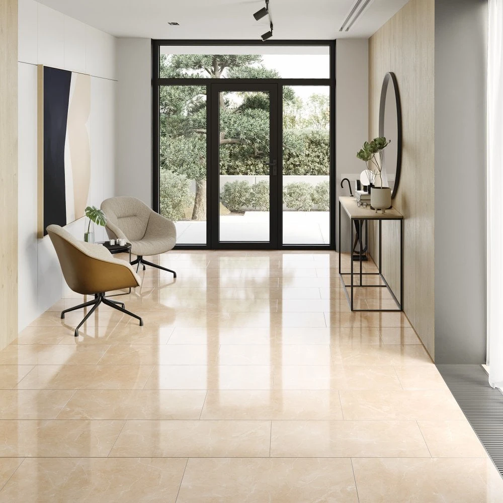 Liberty Floors Light Pinto - Lustre Stone 8mm High Gloss Laminate Flooring (223771) 5 Liberty Floors Light Pinto - Lustre Stone 8mm High Gloss Laminate Flooring (223771) - Image 3