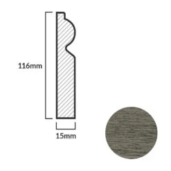 Leader Medium Grey Torus Laminate Skirting Board (2.4m) -Flooring Sale Store medium grey torus laminate skirting board 2 4m p84930 191868 image