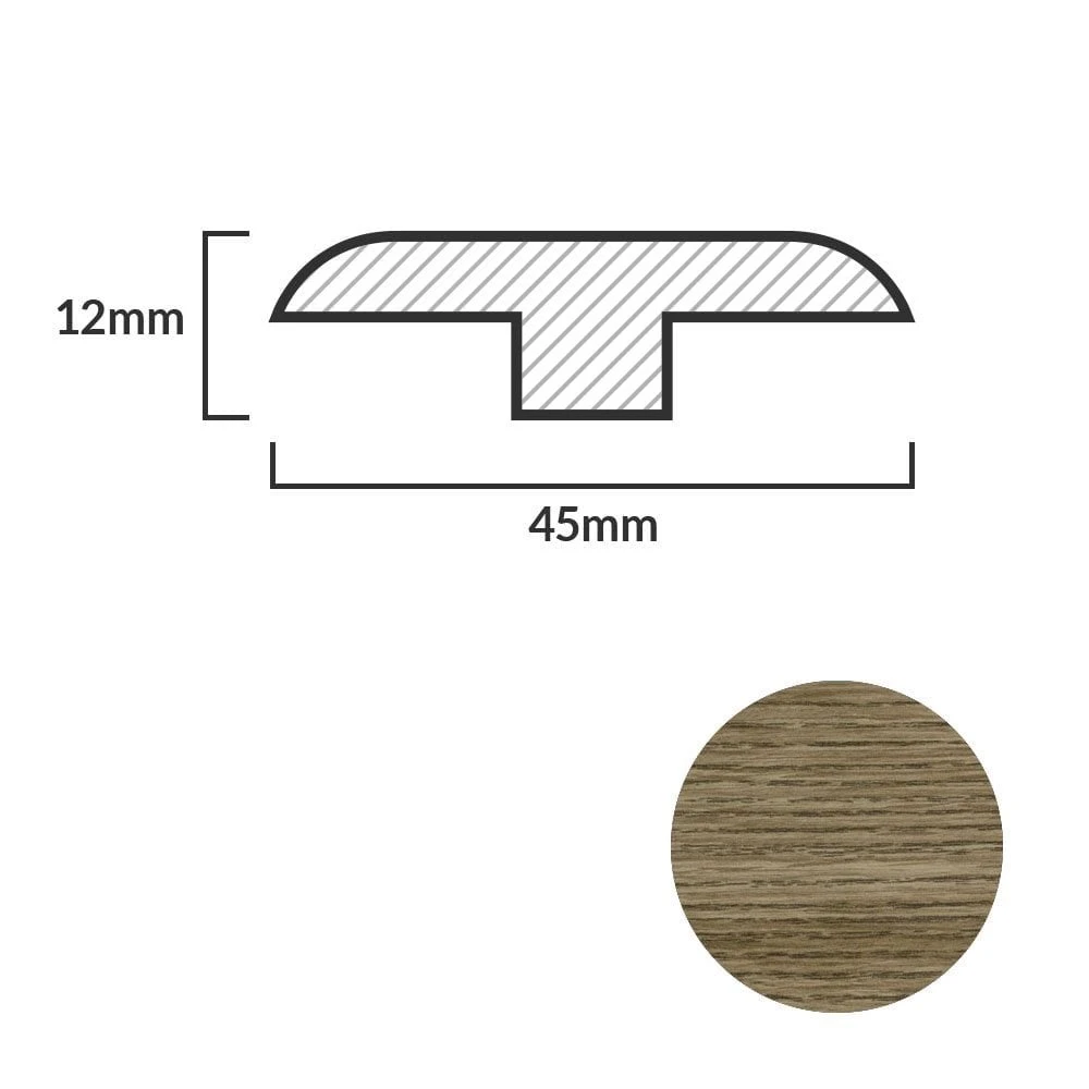 Leader Medium Oak Laminate Connecting Profile Door Bar (1m) 4 Leader Medium Oak Laminate Connecting Profile Door Bar (1m) - Image 2