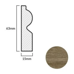 Leader Medium Oak Torus Laminate Skirting Board (2.4m) 10 Leader Medium Oak Torus Laminate Skirting Board (2.4m) -Flooring Sale Store medium oak torus laminate skirting board 2 4m p84912 191837 image