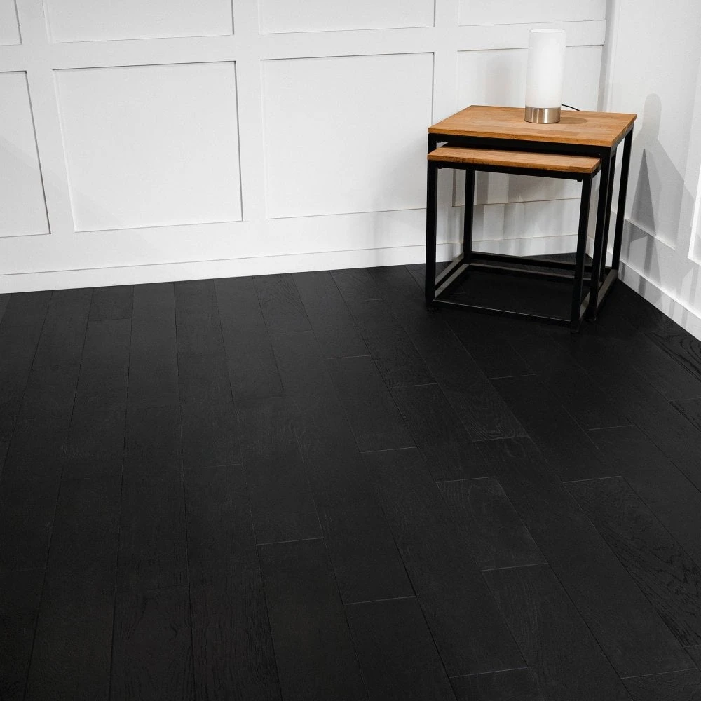 Liberty Floors Midnight Black Oak - Premier 14mm Engineered Real Wood Flooring (219580) 5 Liberty Floors Midnight Black Oak - Premier 14mm Engineered Real Wood Flooring (219580) - Image 3