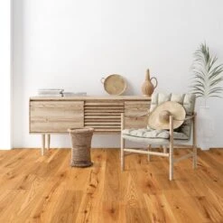 Liberty Floors Natural Oak - Classic 18mm Brushed UV Lacquer Solid Real Wood Flooring (315130) -Flooring Sale Store natural oak classic 18mm brushed uv lacquer solid real wood flooring 315130 p119216 242705 image