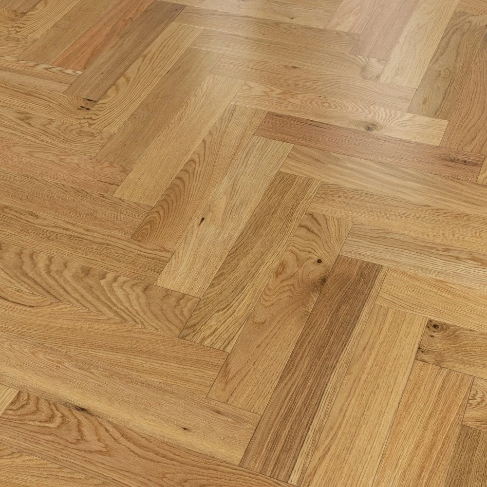 Liberty Floors Natural Oak - Herringbone Parquet 14mm Engineered Real Wood Flooring (219384) 6 Liberty Floors Natural Oak - Herringbone Parquet 14mm Engineered Real Wood Flooring (219384) - Image 4