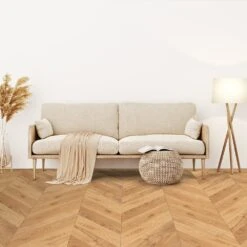 Liberty Floors Natural Oak Oiled - Chevron 15mm Engineered Real Wood Flooring (249204) -Flooring Sale Store natural oak oiled chevron 15mm engineered real wood flooring 249204 p108330 236671 image