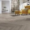 Kronotex Oak Silver - Herringbone 8mm Laminate Flooring (222940) -Flooring Sale Store oak silver herringbone 8mm laminate flooring 222940 p89187 204903 image