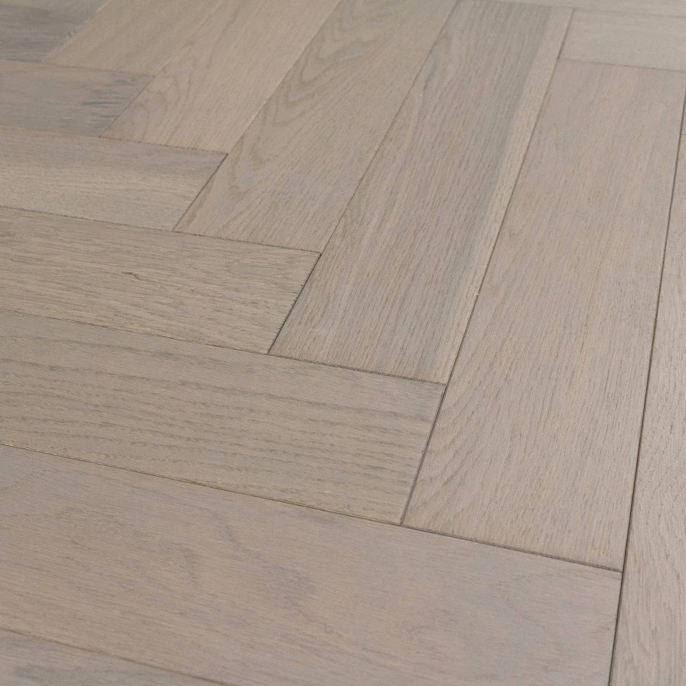 Liberty Floors Pebble Grey Oak - Herringbone Parquet 14mm Engineered Real Wood Flooring (219386) 6 Liberty Floors Pebble Grey Oak - Herringbone Parquet 14mm Engineered Real Wood Flooring (219386) - Image 4