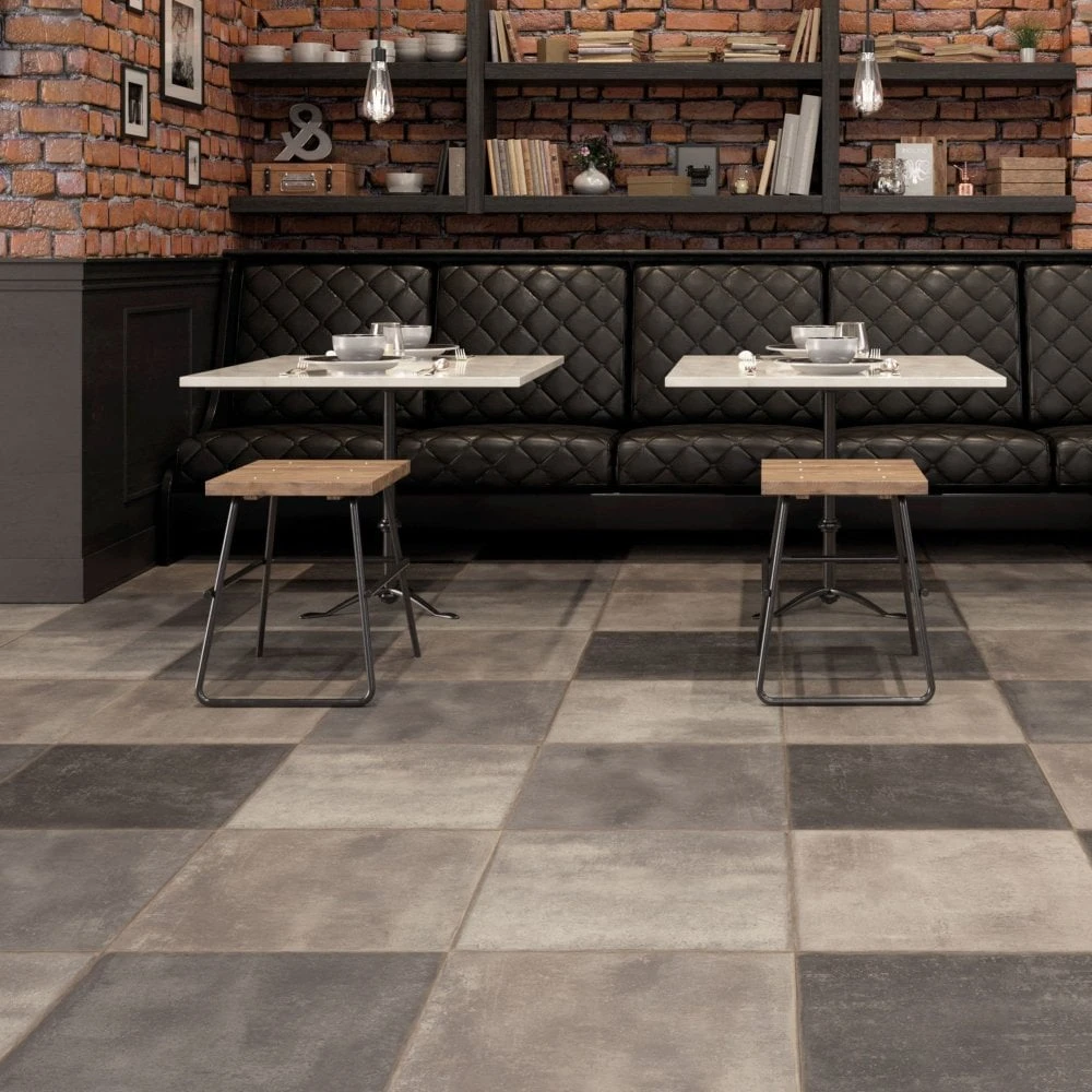 FAUS Stone Oxide - Industry Tile 8mm Laminate Flooring (217069) 3 FAUS Stone Oxide - Industry Tile 8mm Laminate Flooring (217069)